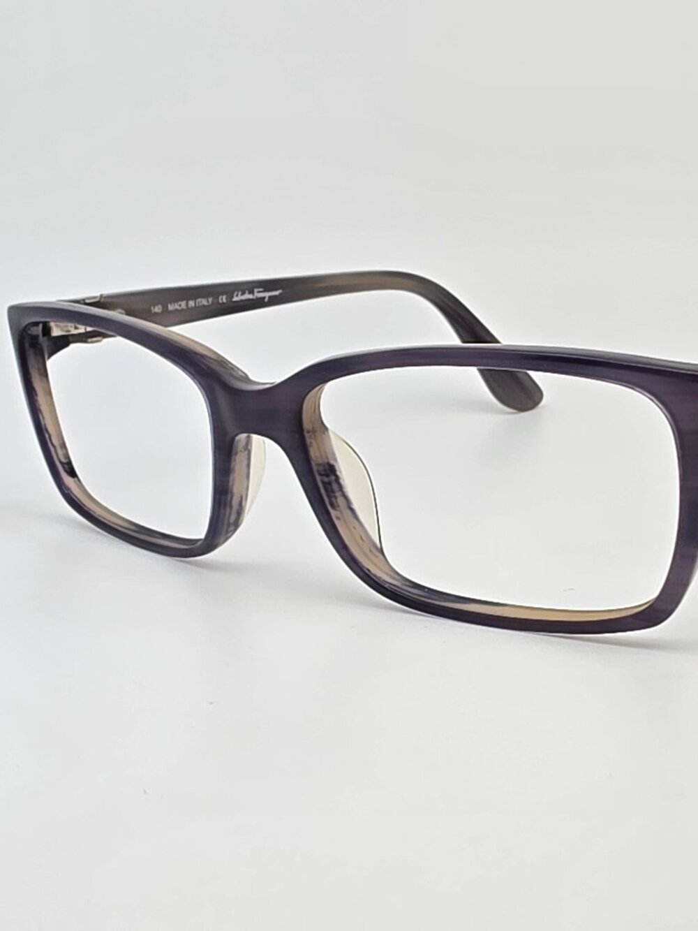 Salvatore Ferragamo SF2617 423 Blue Horn Eyeglasses Frame w Flexhinge Italy 54mm